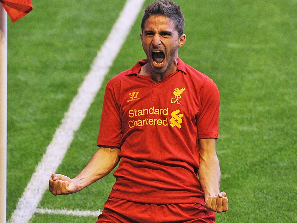 Fabio Borini previously played for Liverpool
