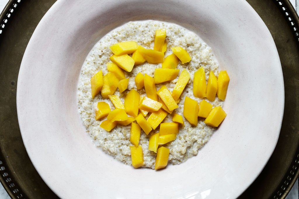 Coconut and mango quinoa