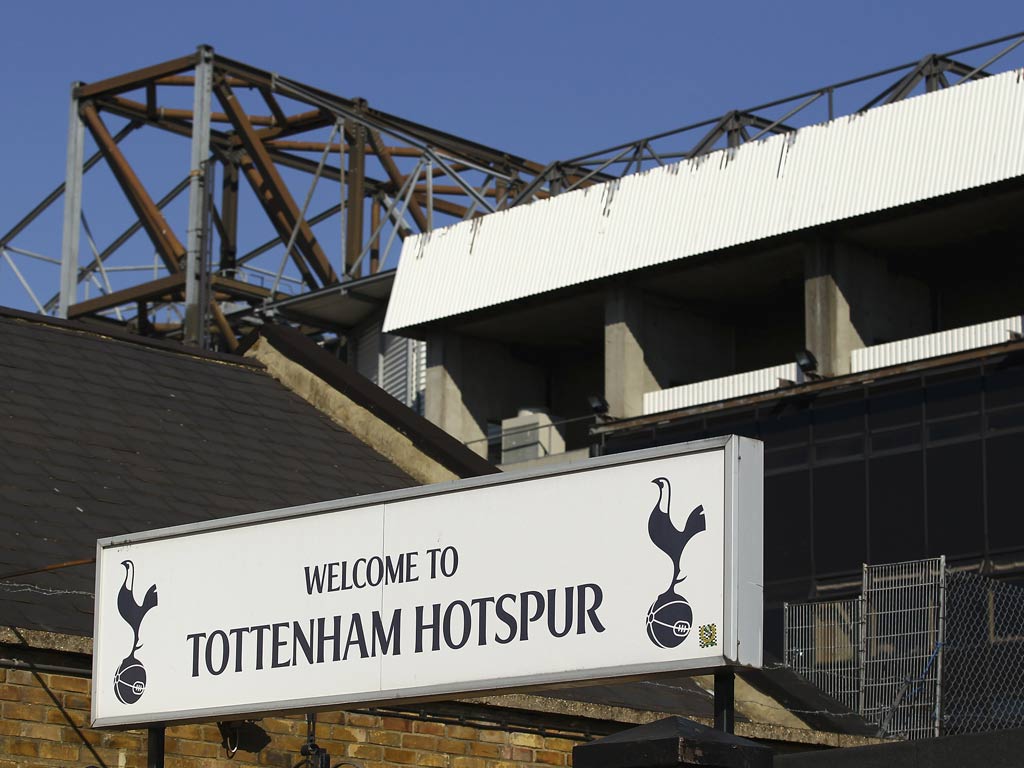 A view of Tottenham stadium White Hart Lane