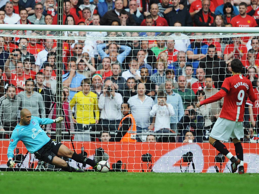 <b>1. Dimitar Berbatov - £30.75m - September 2008</b><br/>
Manchester United spent the summer of 2008 pursuing Tottenham striker Dimitar Berbatov, but it was just a dramatic few  minutes before the close of the transfer window that they got their man. And the Bulgarian didn't come cheap at £30.75m - United's most expensive ever signing. 
<br/>
Compared with Eric Cantona upon his arrival, Berbatov has fallen well short of expectations. 48 league goals in 108 appearances is not a bad return, but that he didn't even make the bench for the 2011 Champions League final against Barcelona spoke volumes. Will likely be best remembered for his saved penalty against Everton in the semi-final of the 2009 FA Cup in which his casual spot-kick made him look like a plonker.