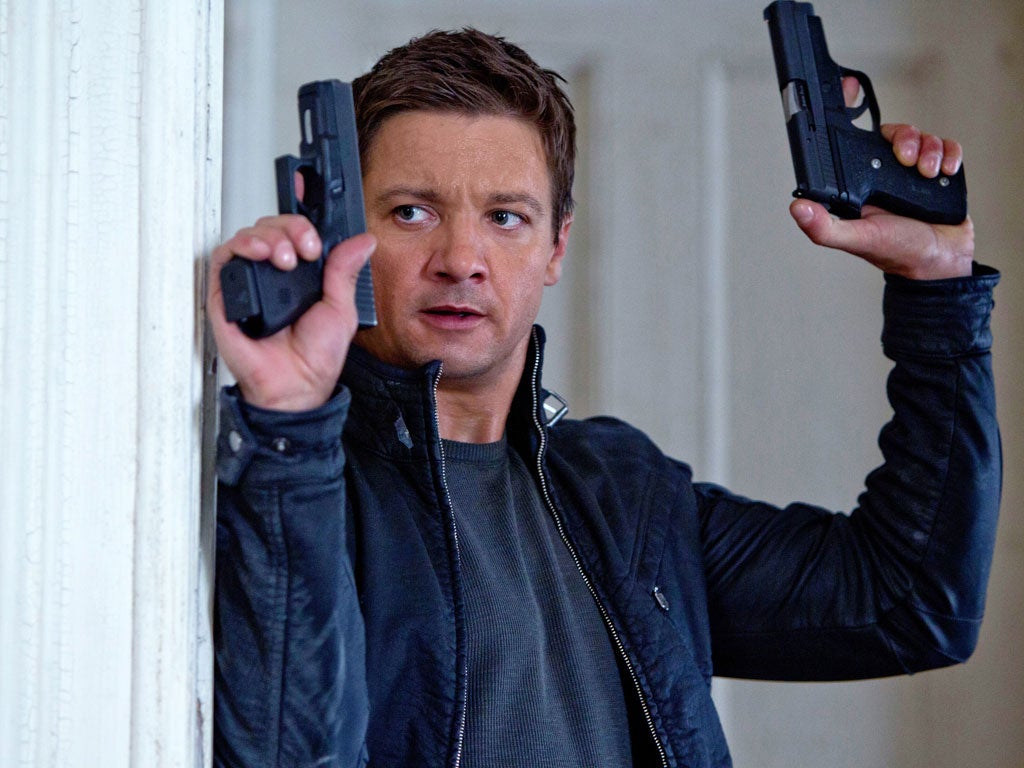 Action man: Jeremy Renner as super-agent Aaron Cross