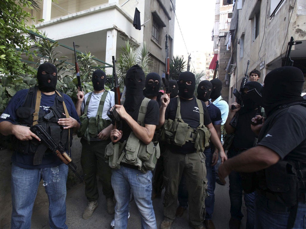 Lebanese gunmen from the al-Moqdad clan in southern Beirut