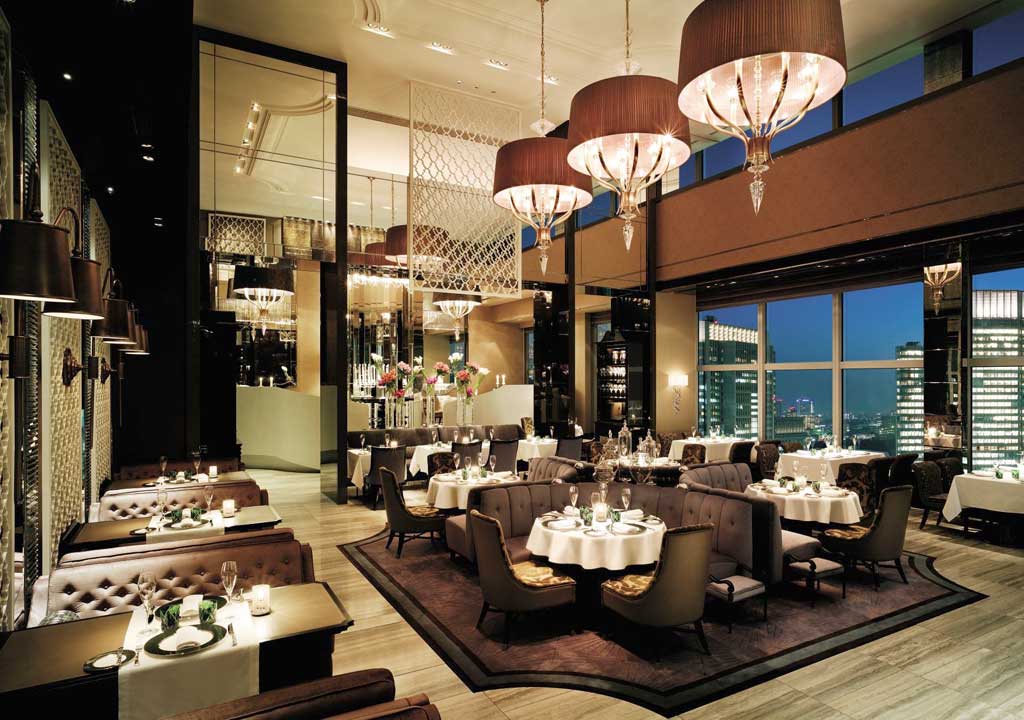 Haute cuisine: the Piacere restaurant has elevated views