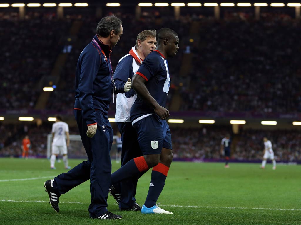 Micah Richards was injured playing for Team GB