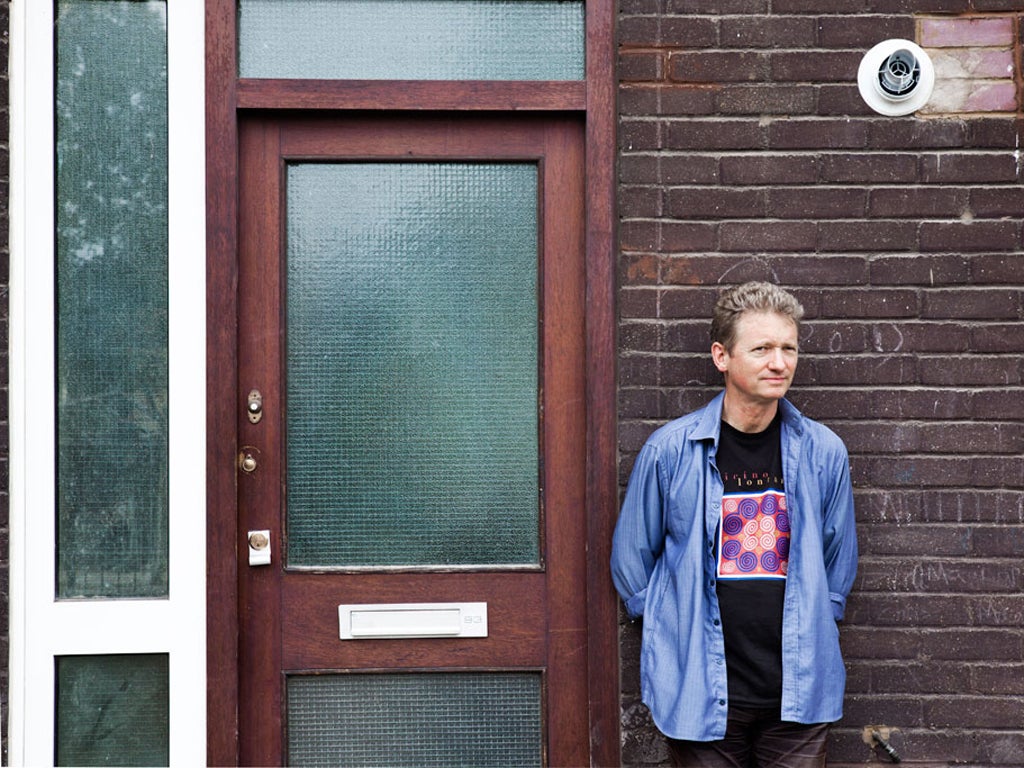 Location, location: Peter Popham in front of his new home just two minutes from London's Regent's Park