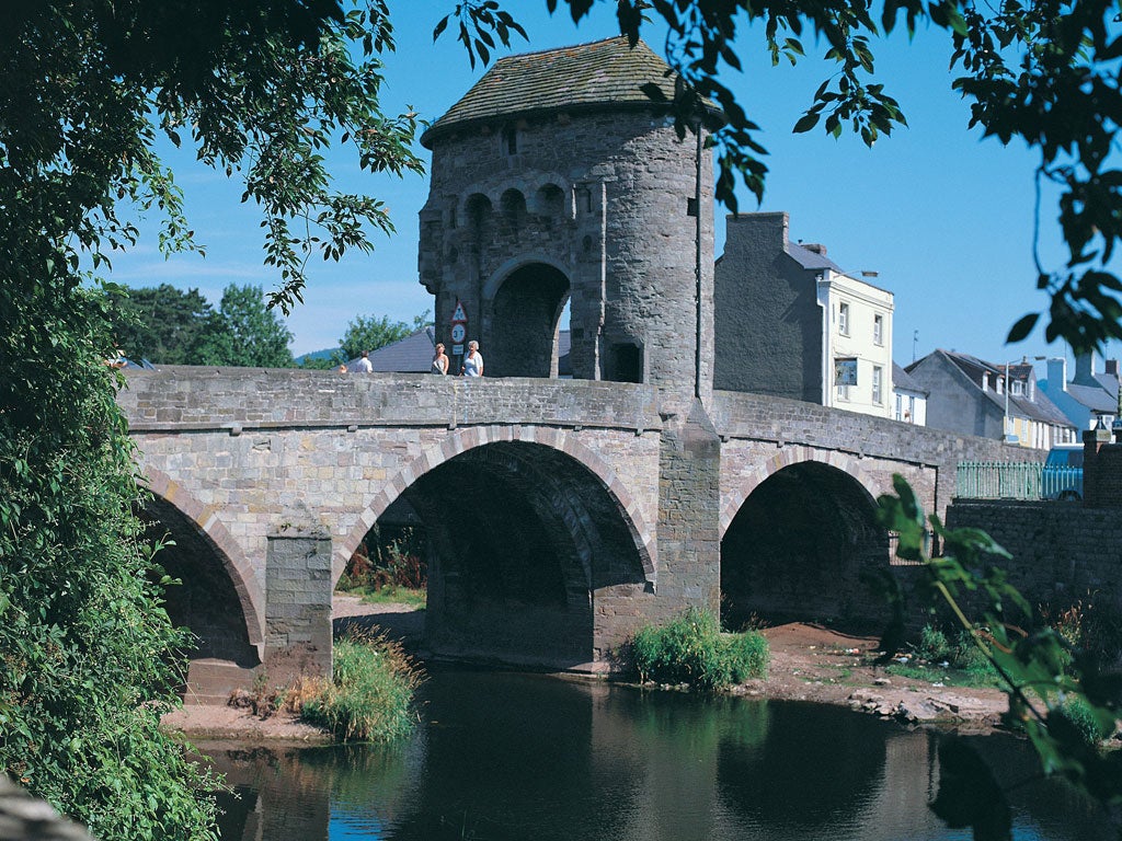 Walking tour: Monmouth Bridge is the starting point for a 40-mile trek to the town of Hay-on-Wye