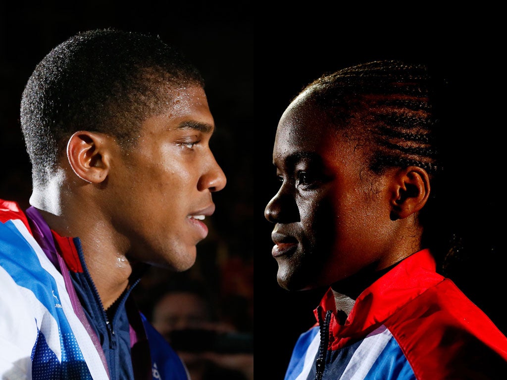 Pleased as punch? Nicola Adams will rely on £27,000 of Lottery funding while Anthony Joshua can earn more than Usain Bolt