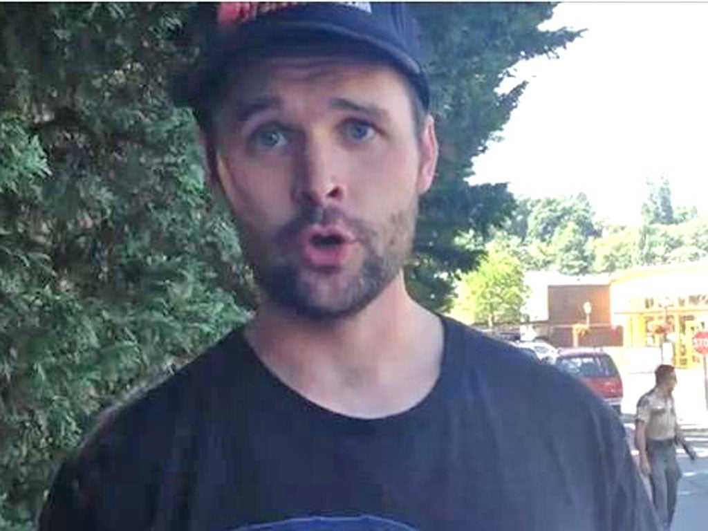 Cyber justice: clip from Jake Gillum’s video in which he and friends
travelled 180 miles to retrieve a carbon-fibre bike