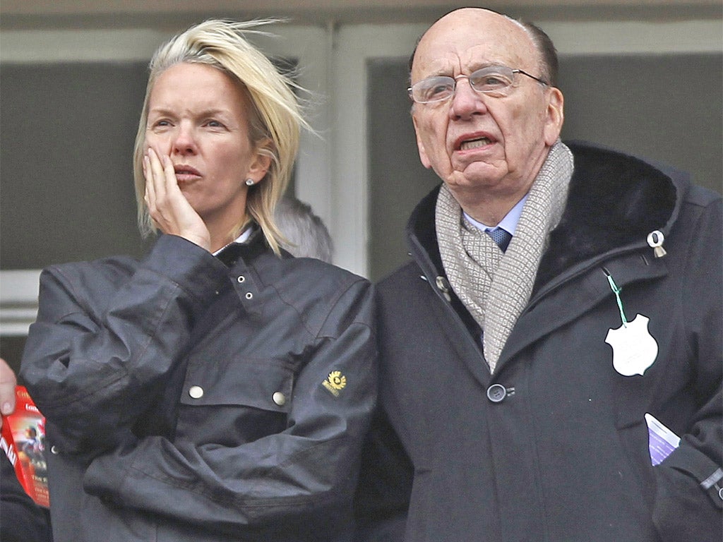 Elisabeth Murdoch and father Rupert