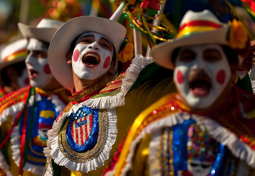 Turning away from a troubled past: A carnival parade in Barranquilla, Colombia