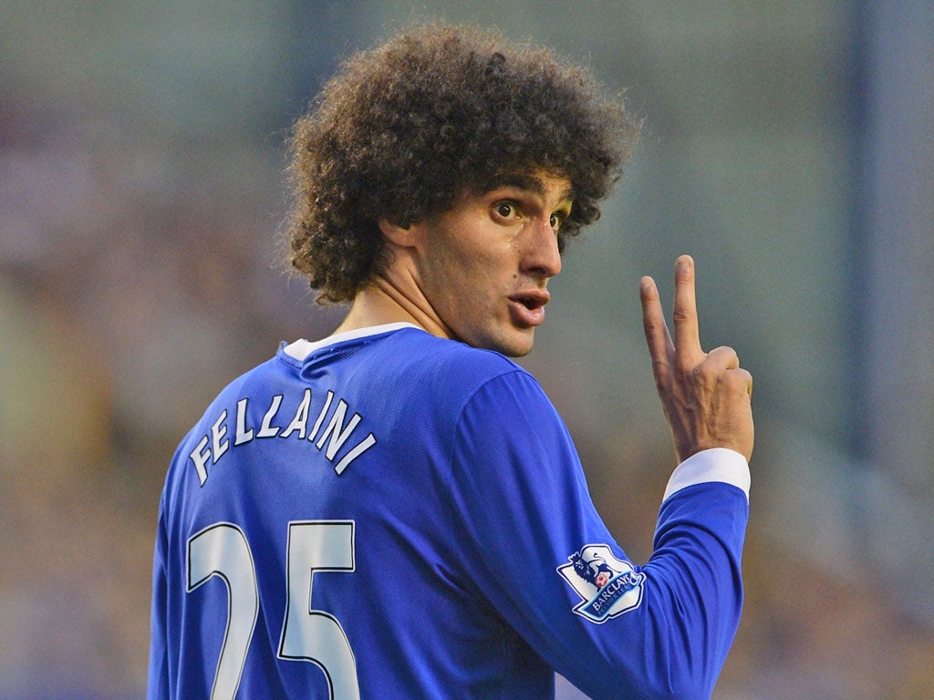 Marouane Fellaini was imperious against Manchester United