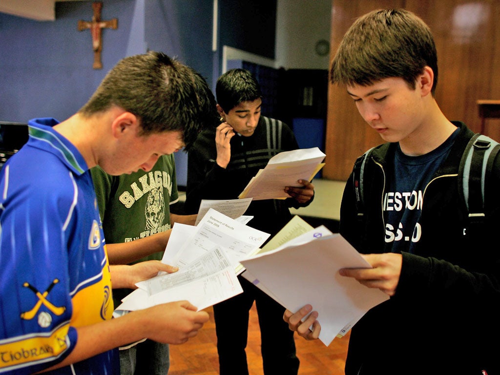 Yesterday's GCSE results saw a 0.4 percentage point drop in
the proportion of pupils getting five A* to C grade passes