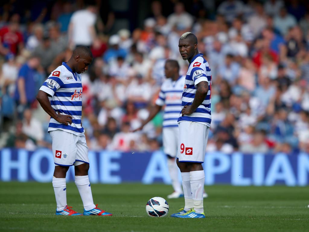 QPR strikers Junior Hoilett and Djibril Cisse