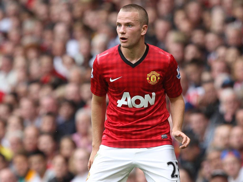 Manchester United midfielder Tom Cleverley