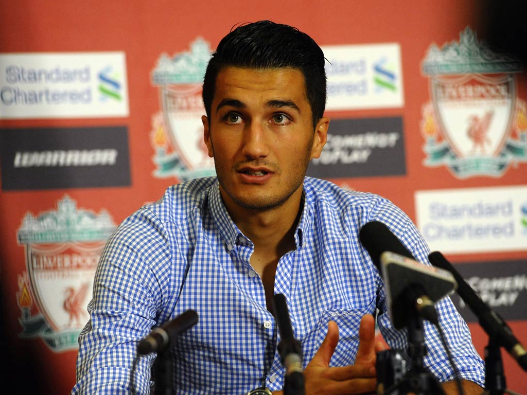 Liverpool midfielder Nuri Sahin