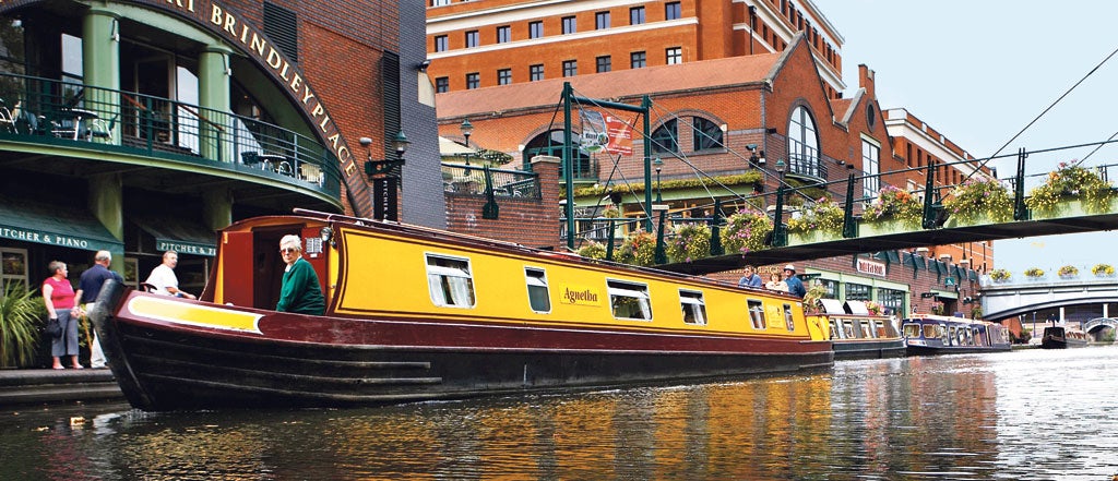 Go with the flow: one of Viking Afloat’s fleet in
Birmingham