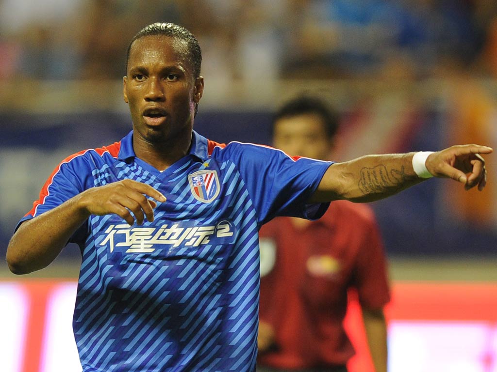 Long, long shot There have been Chinese whispers of a return to the Premier League for Didier Drogba , and despite the unpredictability of the Ivorian power-house, we give it a 0.01% chance of happening. The rumours surfaced as Shanghai