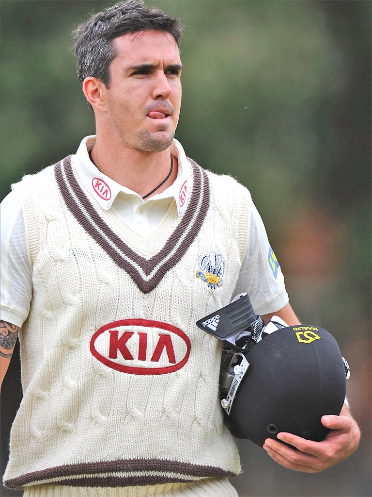 Kevin Pietersen blasted 163 from 186 balls in his latest big hundred for Surrey