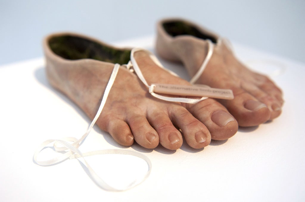 'Feet Shoes' by Sophie de Olivieira Barata; 'Spare Parts' exhibition, The Rag Factory