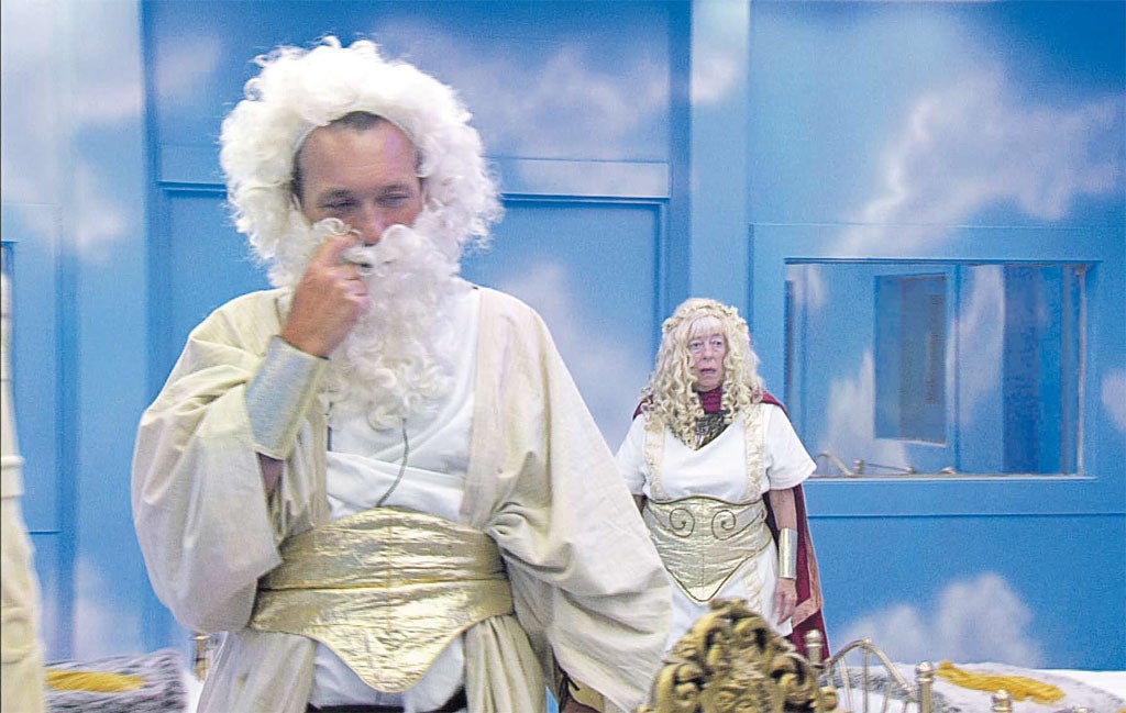 Ye gods: Martin Kemp (left) and Julie Goodyear on ‘Celebrity Big Brother’