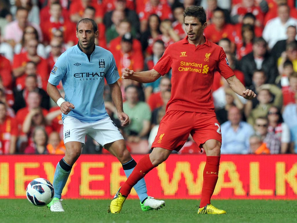 Liverpool midfielder Joe Allen