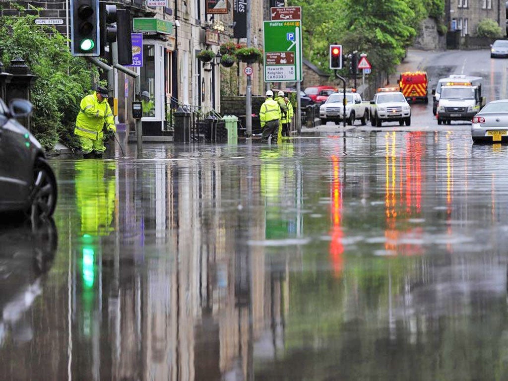 Flash floods hit Hebden Bridge, West Yorkshire, in June