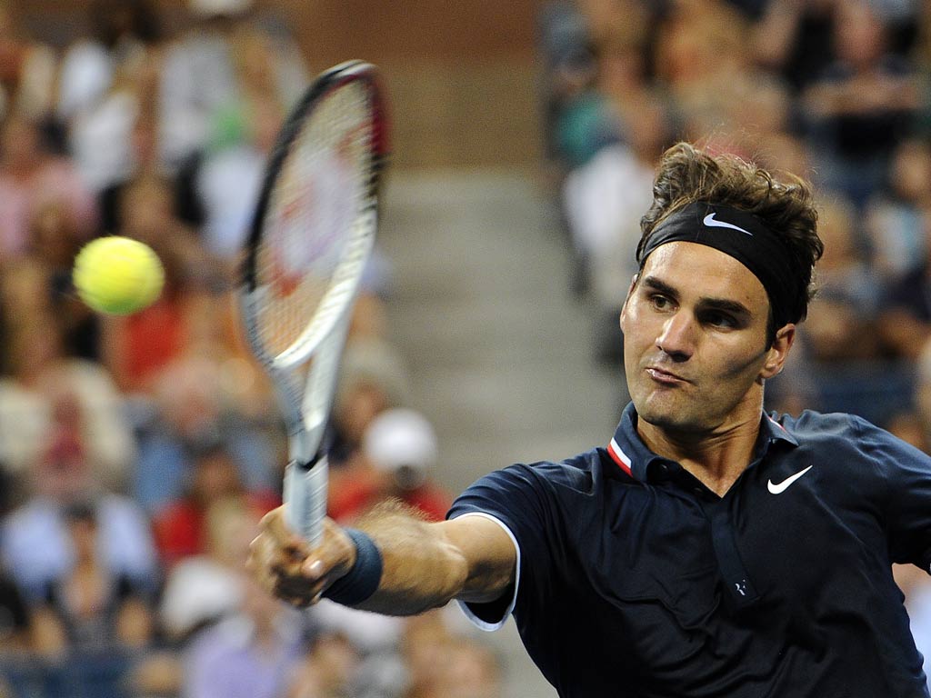 Roger Federer at the US Open