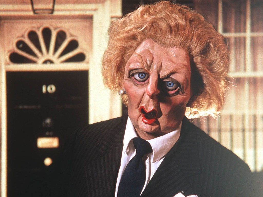 Ed Miliband expressed his relief that Spitting Image was not still showing on the TV