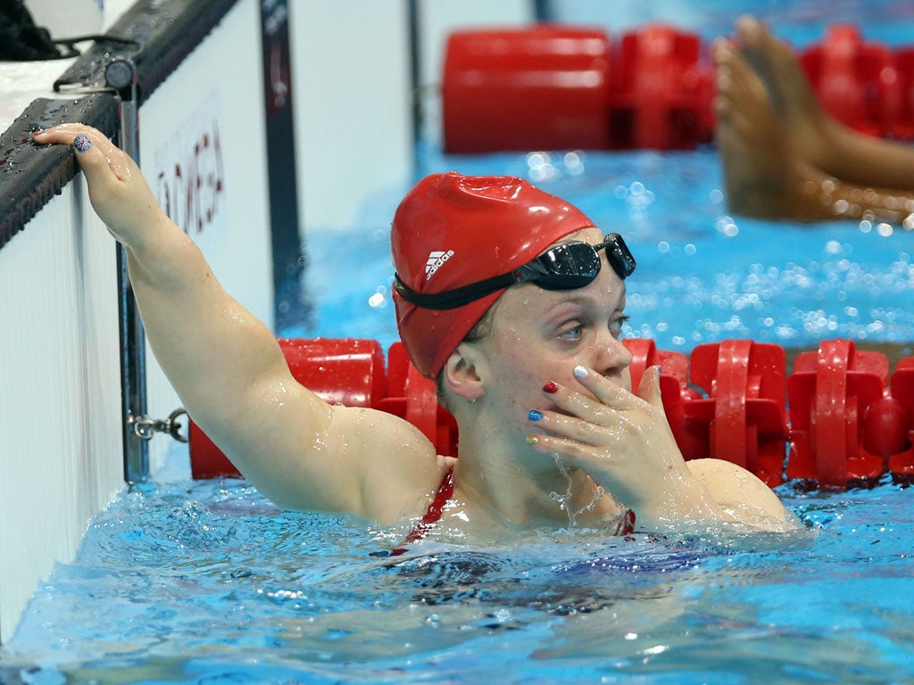 Britain's Ellie Simmonds prepares to take on the American world record holder in London and replicate her golds in Beijing