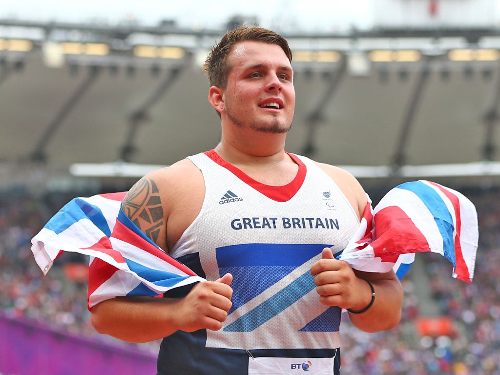 Aled Davies already a bronze medallist in the shot put