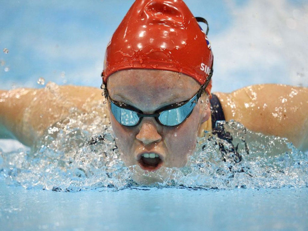 Ellie Simmonds on her way to glory