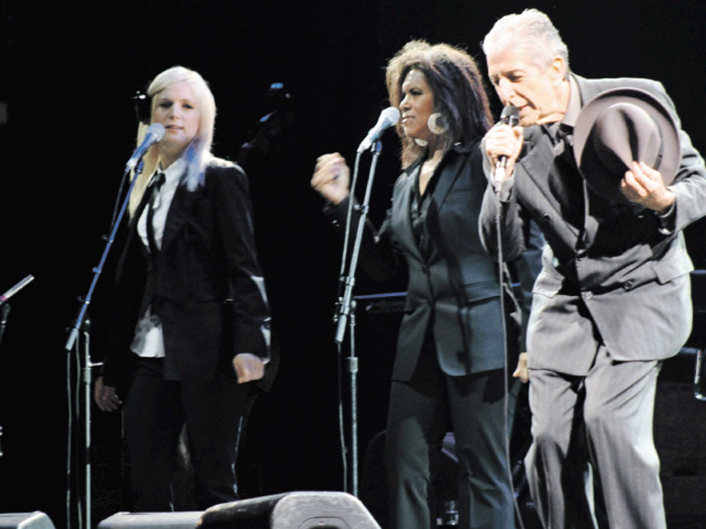 Calming the nerves: Leonard Cohen likes to chant before performing