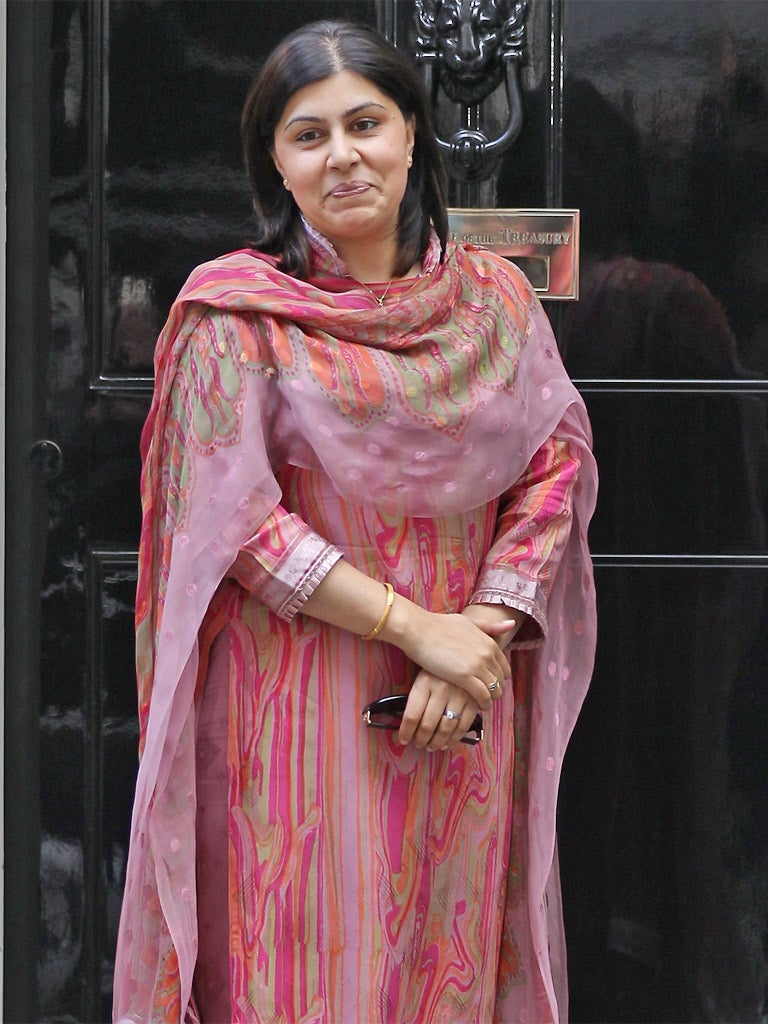 Baroness Warsi lost her job as Conservative Party co-chairman