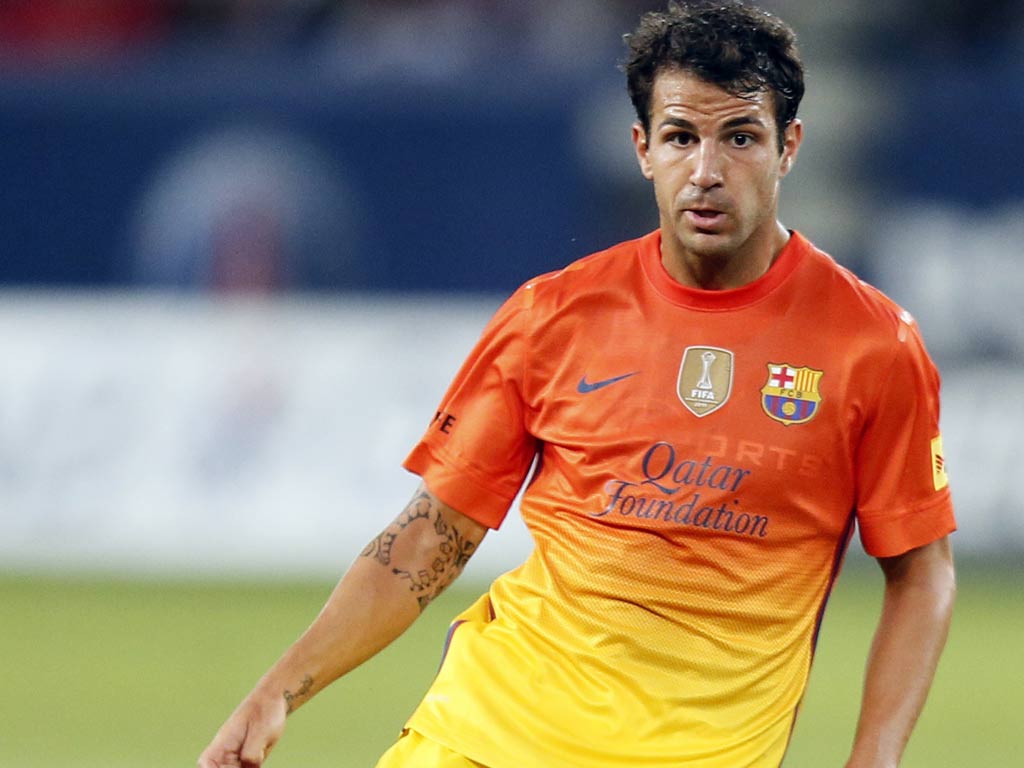 Barcelona midfielder Cesc Fabregas