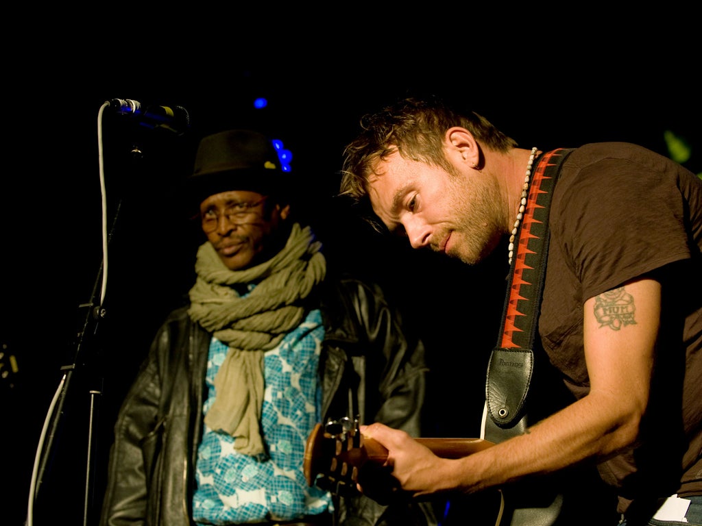 Afel Bocoum and Damon Albarn