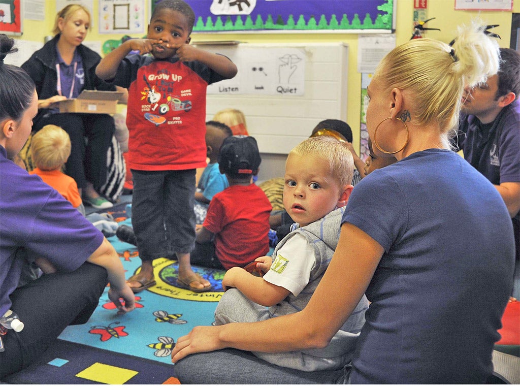 Early starters at Northend Children’s Centre in Kent