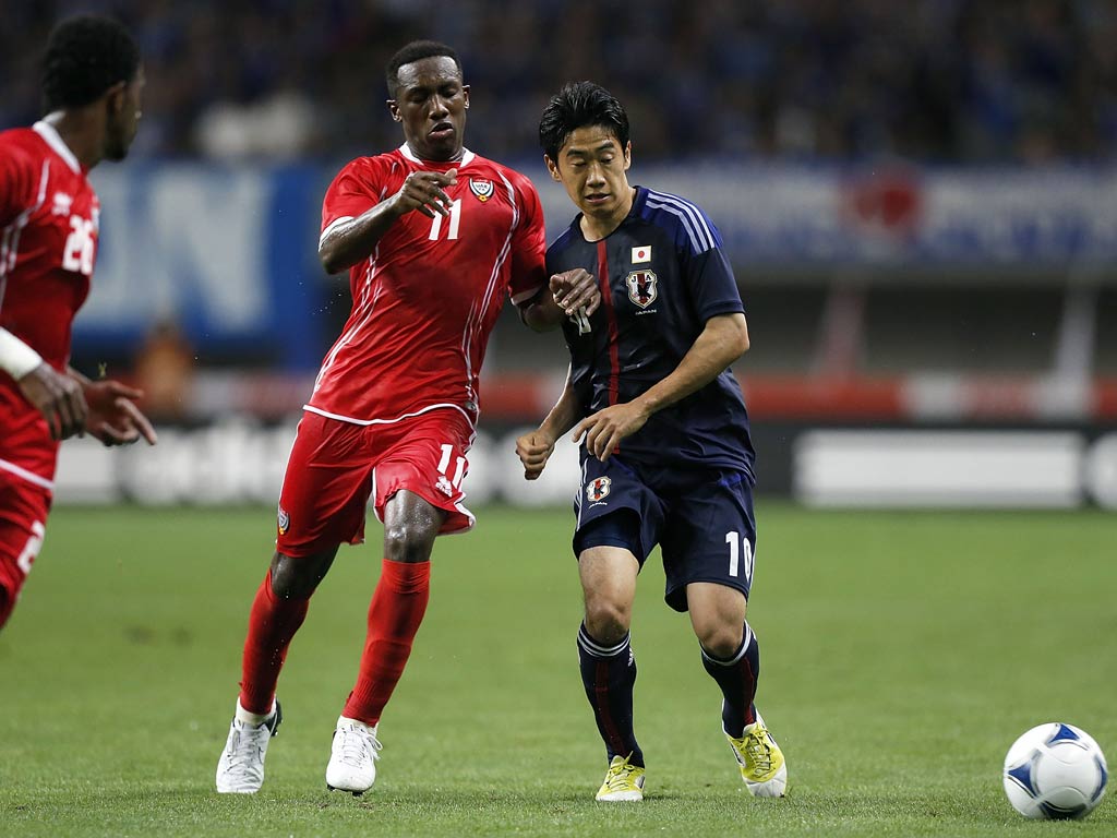 Shinji Kagawa in action for Japan