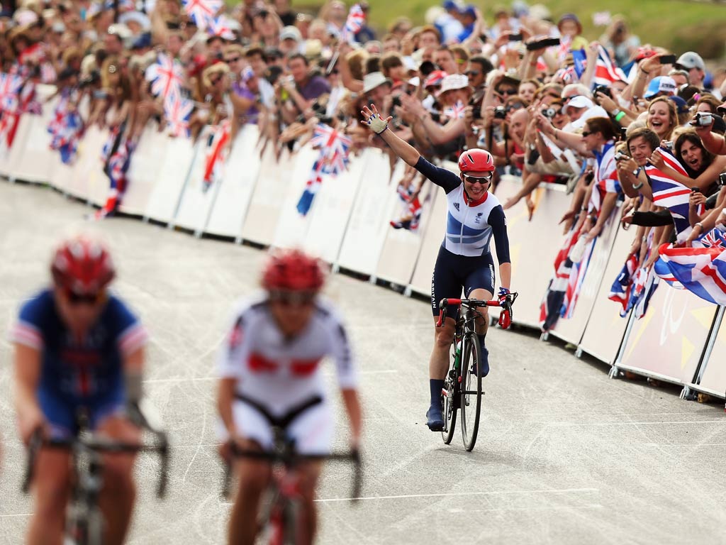 Sarah Storey celebrates her fourth gold
