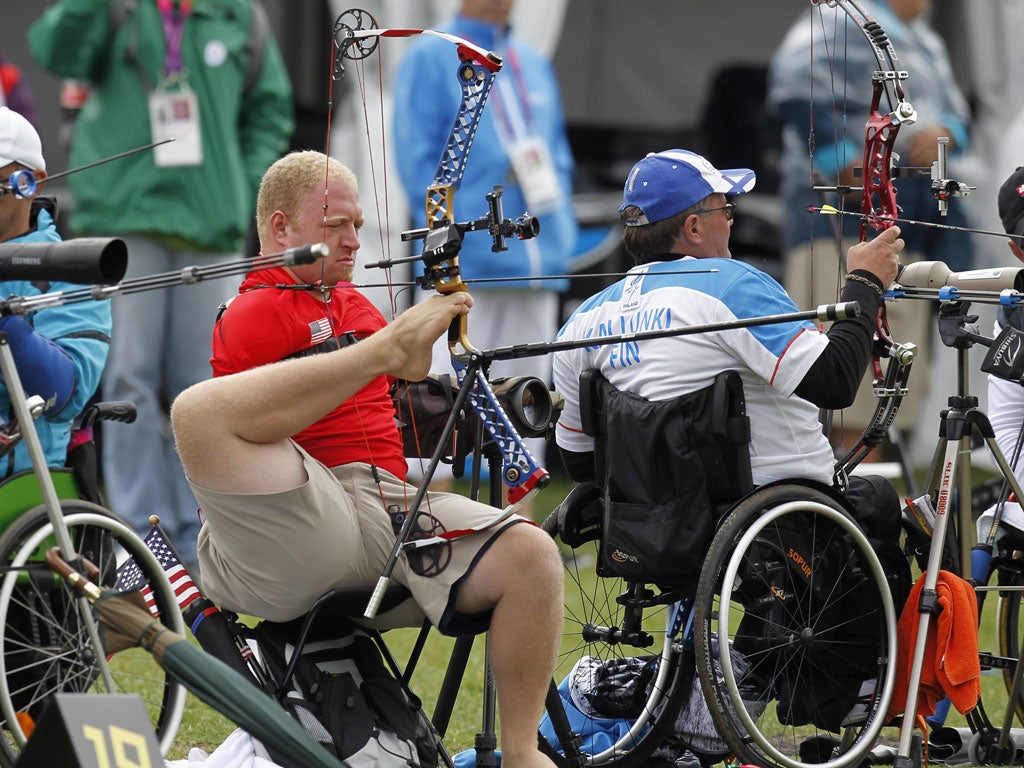 Matt Stutzman won a silver medal in the archery this week