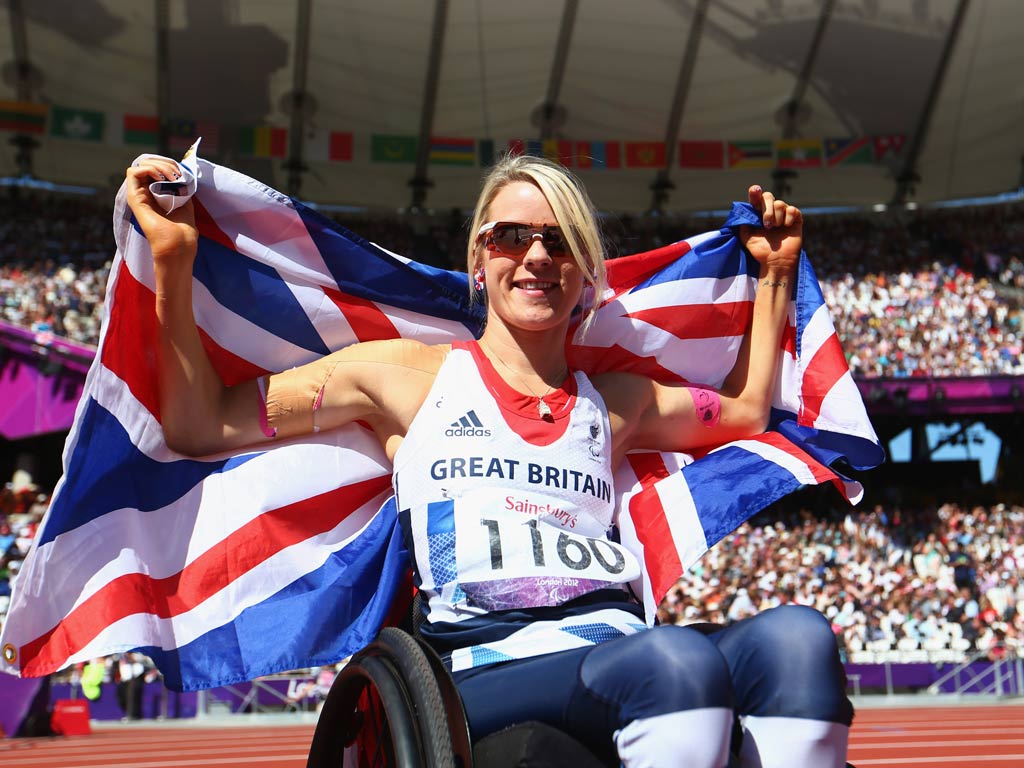 Josie Pearson celebrates gold