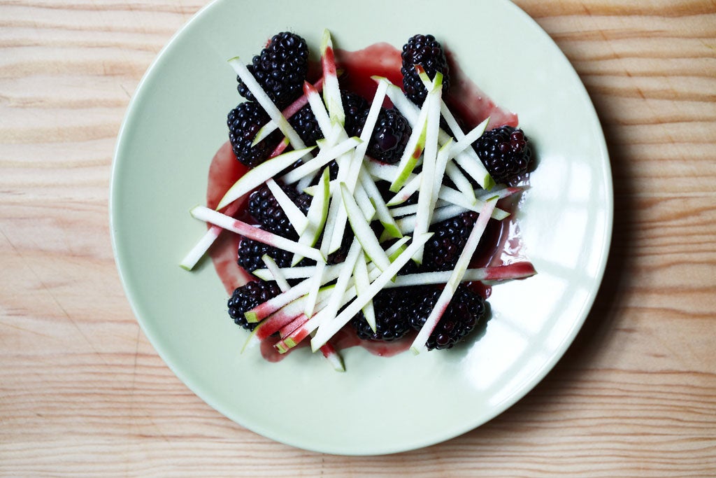 Hedgerow and apple salad