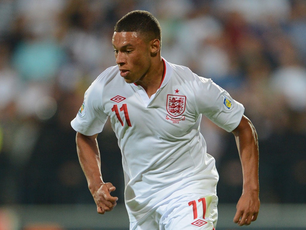 Young gun: Alex Oxlade-Chamberlain impressed Hodgson in Moldova