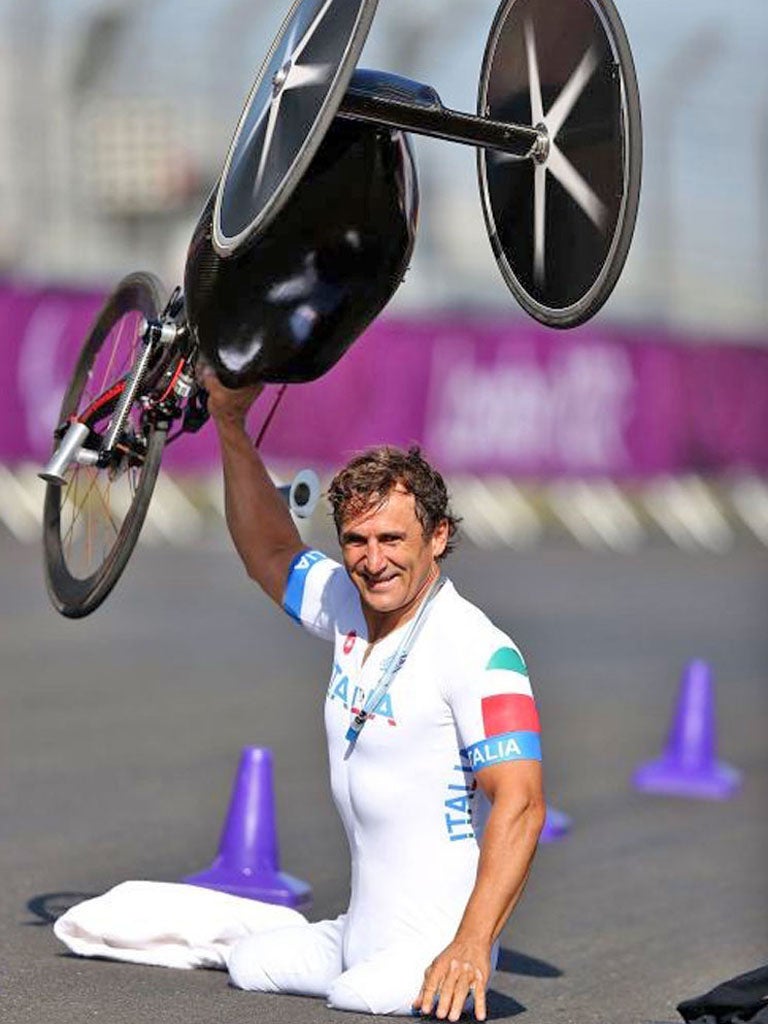 Zanardi spoke of the sadness which comes when the striving is over