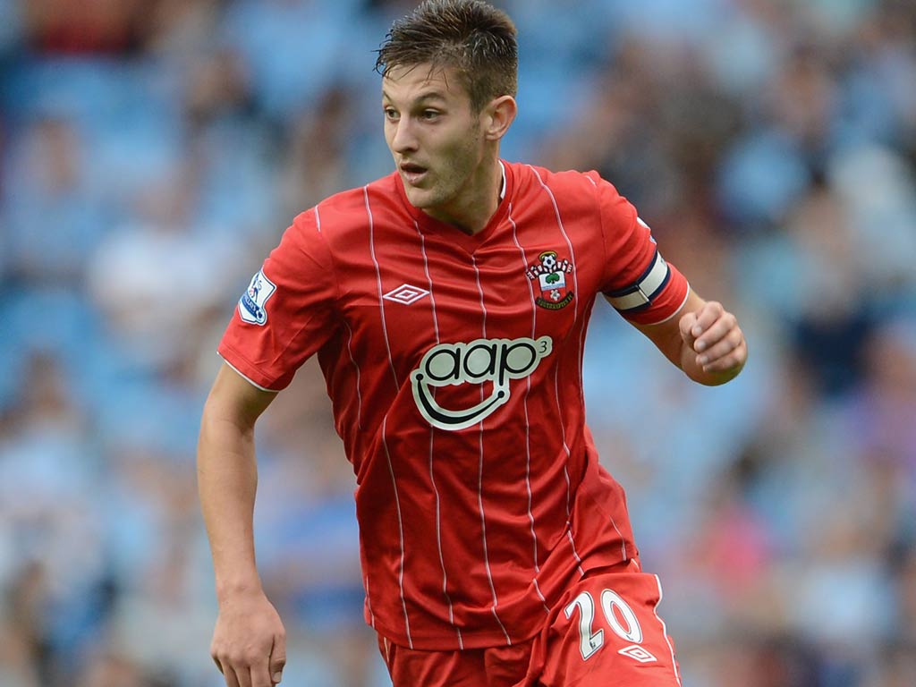 Southampton midfielder Adam Lallana