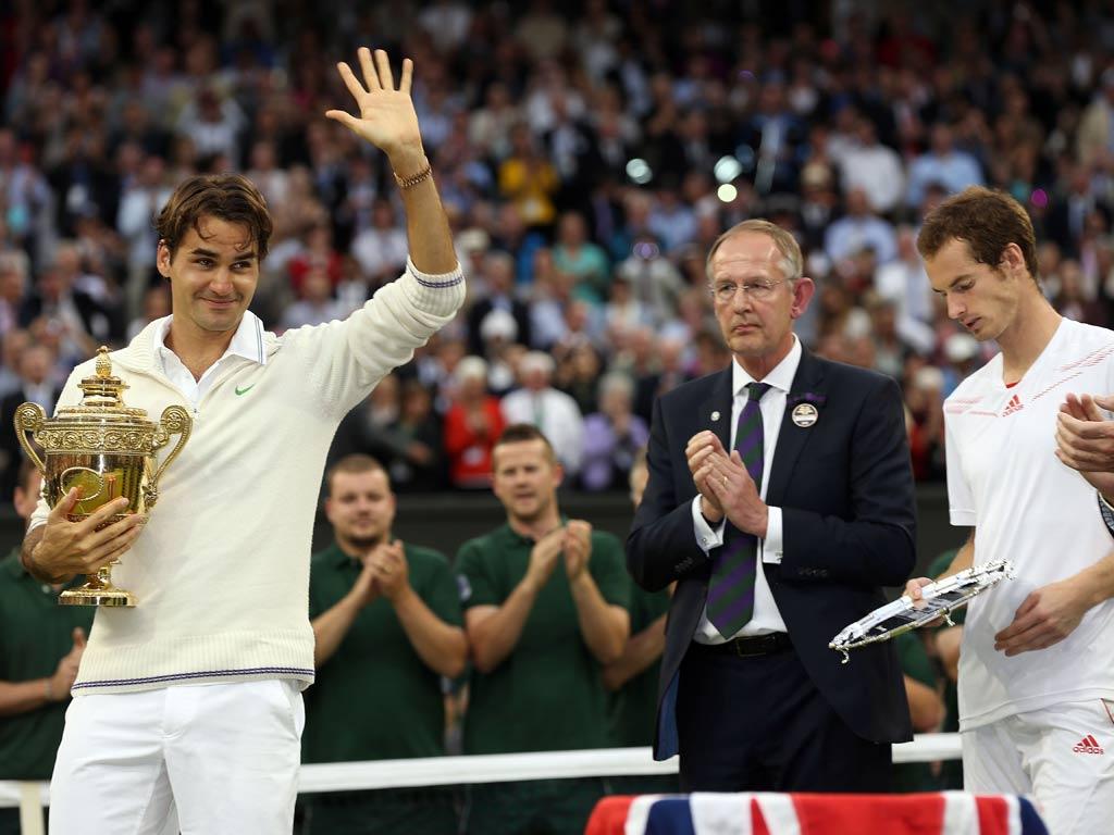 Murray reached the first Wimbledon final of his career in 2012 - but was beaten by Federer