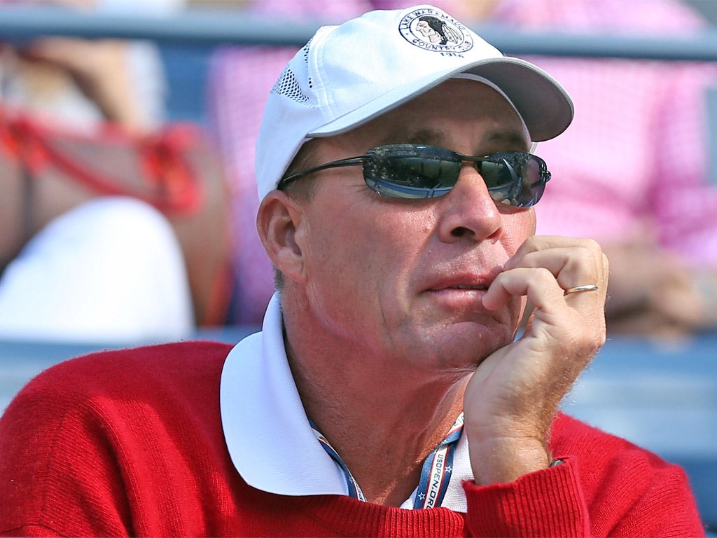 Ivan Lendl watches anxiously during Andy Murray's win