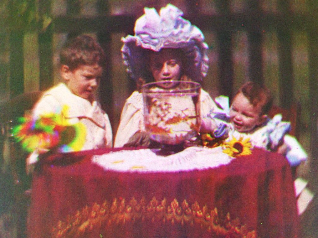 Children believed to be Alfred Raymond Turner, Agnes May Turner and Wilfred Sidney Turner, from circa 1902