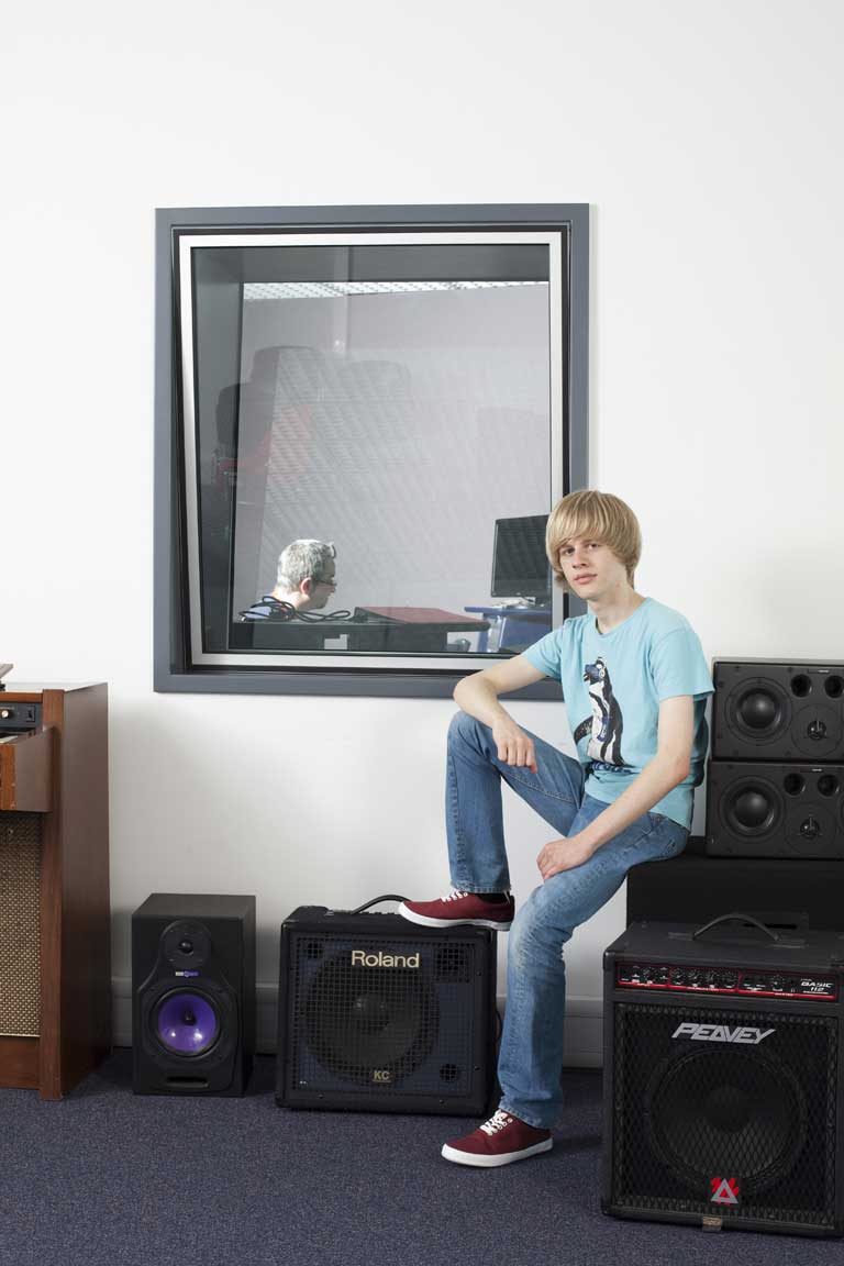 Tryfan Hobbs is glad that he clinched a place at a Welsh university. He says: 'I think it would be much more expensive if I was in England.'