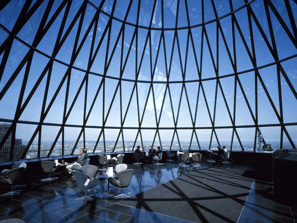 Big draw: Buildings such as the Gherkin always attract huge interest