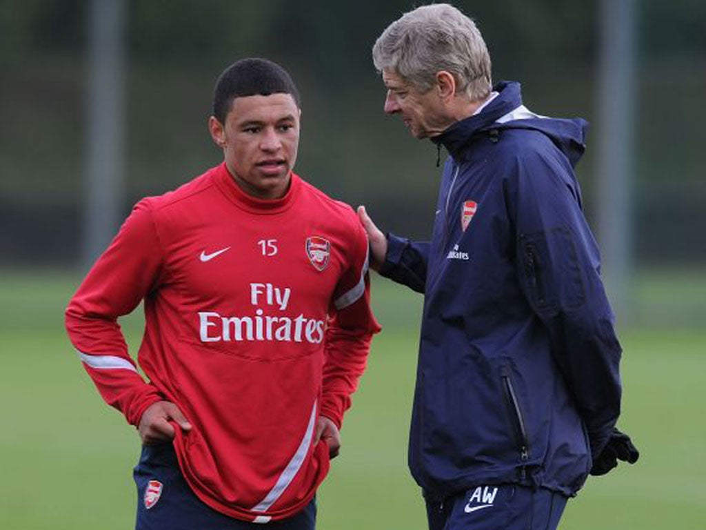 Wenger sees Oxlade-Chamberlain as a future central midfielder